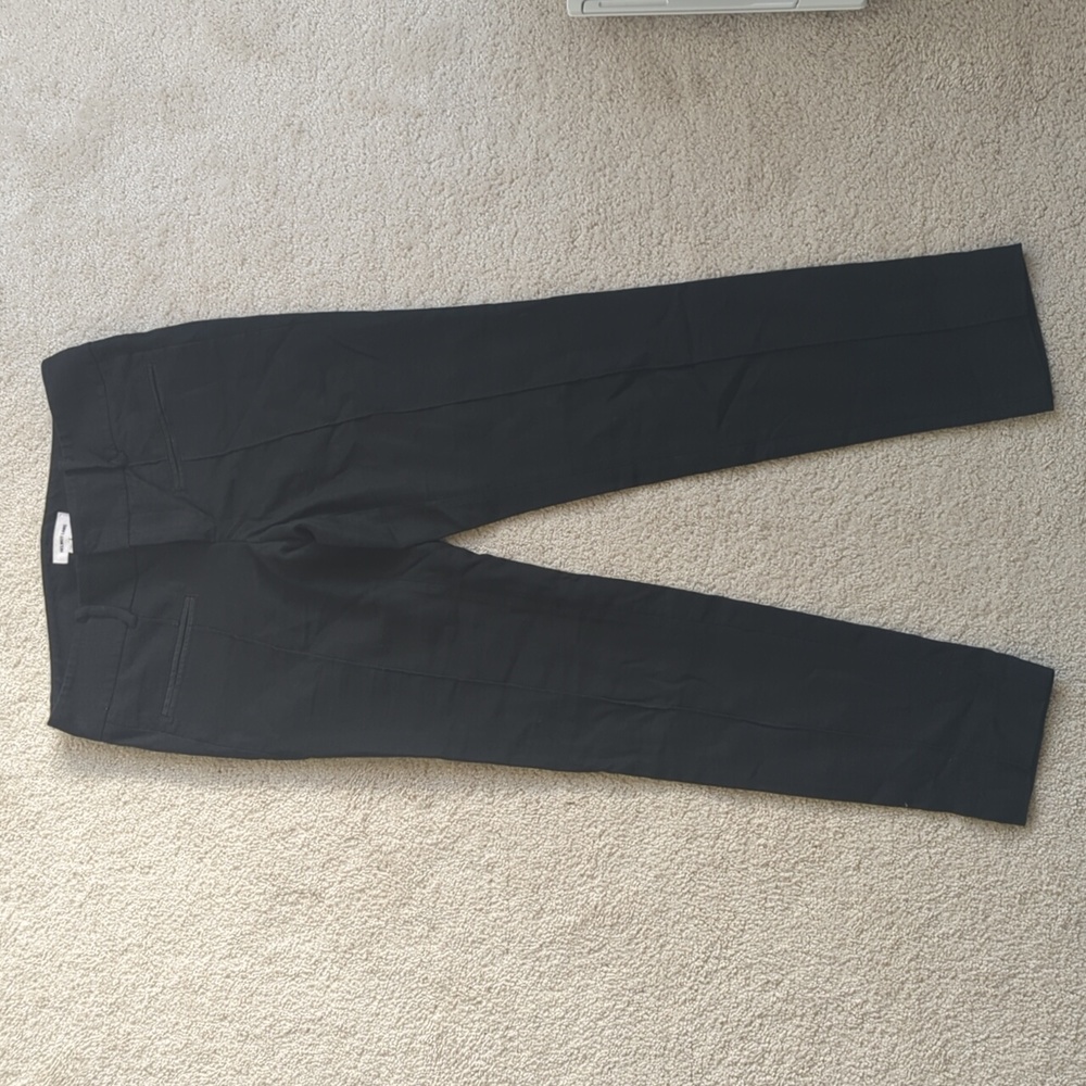 Helmut Lang Black Virginwool Linen Cotton Pants